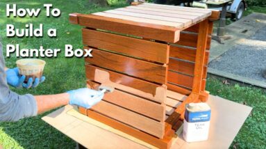 How to Build a Wooden Planter Box - Jon Peters Introduction to Woodworking Project