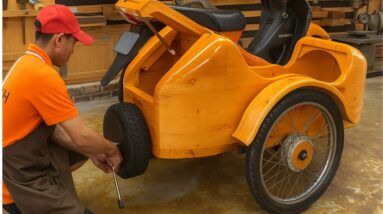 New Creative Woodworking Ideas // How to Make A Unique Wooden Tricycle