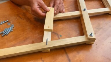 Super Creative Wooden Furniture Ideas Suitable For Every Family // DIY Folding Clothes Drying Rack
