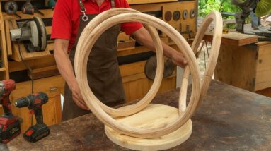 Amazing Wood Bending Ideas By A Craftsman // DIY Artistic Wood Bending Coffee Table