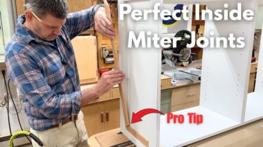 A Simple Trick for Perfect Miters | Old-School Woodworking Tip