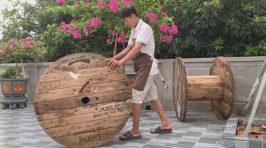 Recycled Design Ideas From Wooden Cable Reels // Amazed At The Product Made By The Craftsman