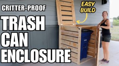 Hide Your Trash Can From View--and from Scavengers | Simple DIY Build