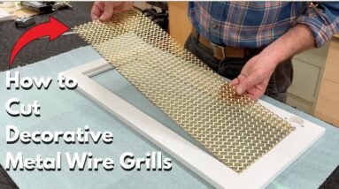 How to Cut Decorative Metal Grills for Door Panels