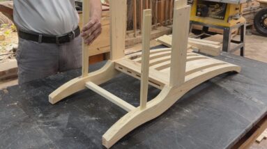 Home Interior Design Ideas From Recycled Wood // How To Make A Chair With Surprising Hidden Storage