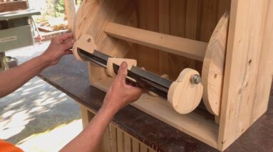 Perfect Unique Design Project From Recycled Wood // DIY Super Creative Tool Holder And Screw Tray