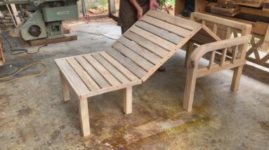 Smart And Convenient Wooden Furniture Ideas For Your Home // Multi-purpose Folding Chair Design