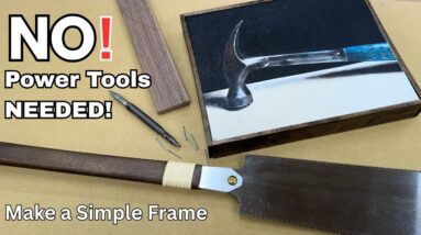 How to Frame Your Artwork - Cheep and Easy Picture Frame - No Power Tools Needed!