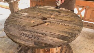 Simple Useful Wood Recycling Ideas // Turn Discarded Wooden Cable Rolls Into Valuable Items