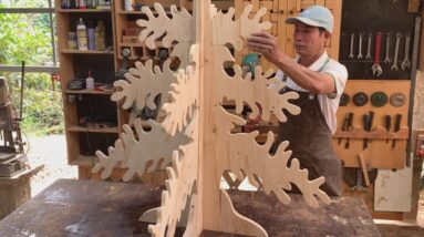 Christmas Woodworking Ideas 2026 // How To Make A Gorgeous Christmas Tree From Old Pallets Easily
