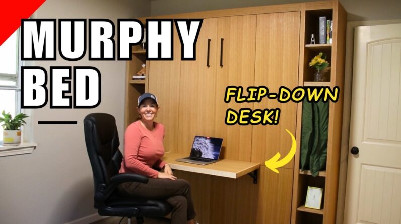 I Built the Best Murphy Bed--with a Folding Desk!