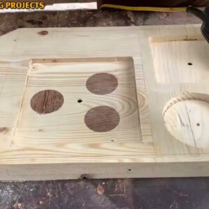 Unique And Useful DIY Woodworking Ideas // DIY Wall Clock That Displays A Lot Of Information