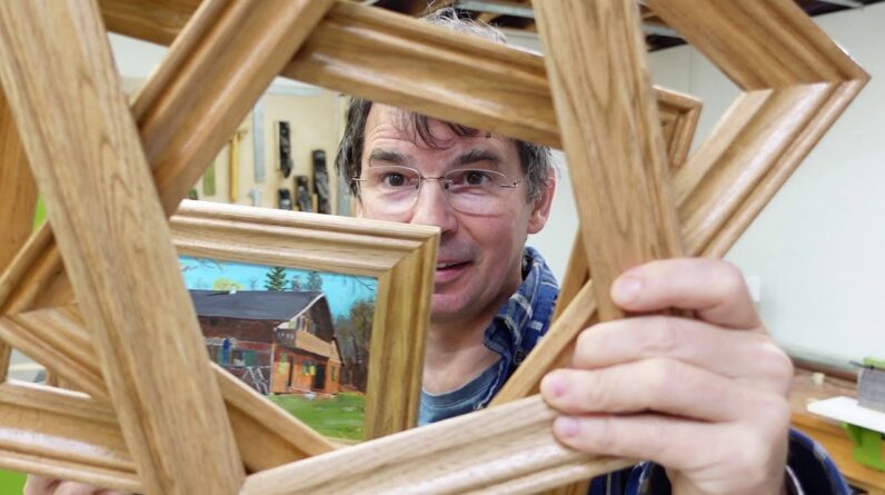 Making picture frames -- Tilting router lift, hot glue