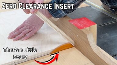 Fixing My Table Saw Cross Cut Sled -  New Zero Clearance Insert Upgrade