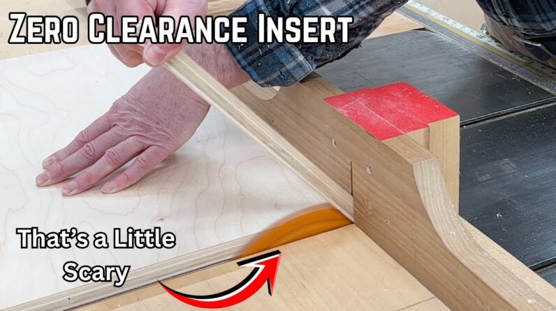 Fixing My Table Saw Cross Cut Sled -  New Zero Clearance Insert Upgrade