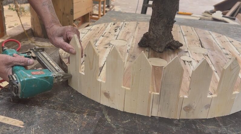 Practical Ideas To Welcome A Peaceful Christmas // Designing A Christmas Tree From Pallet Wood