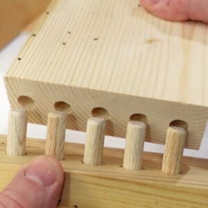 Making an accurate doweling jig using steel drill bushings