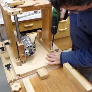 Homemade slot mortiser after 17 years