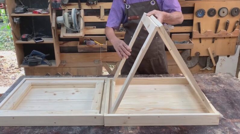 DIY Ideas For Practical Camping Equipment From Recycled Wood // Sharing How To Make It For Everyone