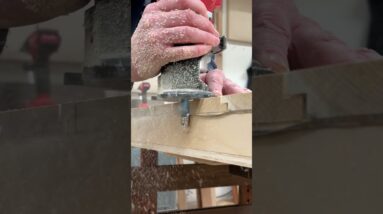 Flush Trimming with a Router - Sauna Project