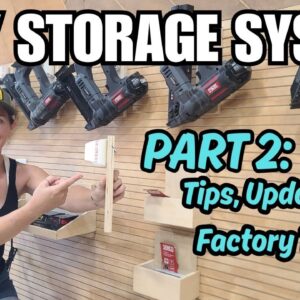 Goodbye French Cleats & Pegboard + a Senco Factory Tour!