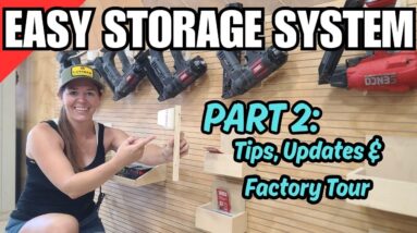 Goodbye French Cleats & Pegboard + a Senco Factory Tour!