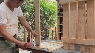 Outstanding And Creative Ideas From Wooden Pallets // How To Make A Smart And Useful Trash Can