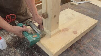 DIY Smart Furniture Ideas From Recycled Wood // Design Of A Adjustable And Foldable Mobile Table