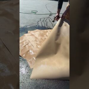 Builders Paper is a great Weed Barrier when Putting Down Mulch