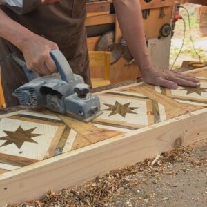 DIY Smart Woodworking Ideas // Bench With Unique Height Adjustment Design