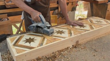 DIY Smart Woodworking Ideas // Bench With Unique Height Adjustment Design