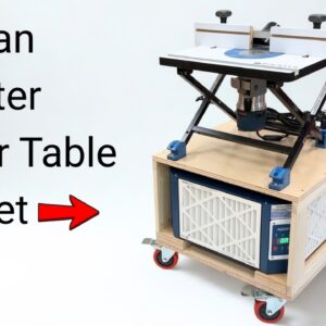 How to Build a Mobile Air Filter Router Table Cabinet - Small Shop Upgrade