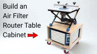 How to Build a Mobile Air Filter Router Table Cabinet - Small Shop Upgrade