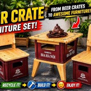 From Beer Crates To Stunning Furniture Sets // Unique DIY Wood Recycling Ideas