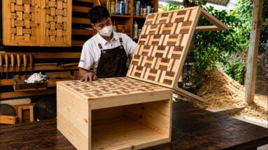 Creative Ideas For Recycling Wooden Pallets Into Smart Furniture // Ideas For Small Spaces