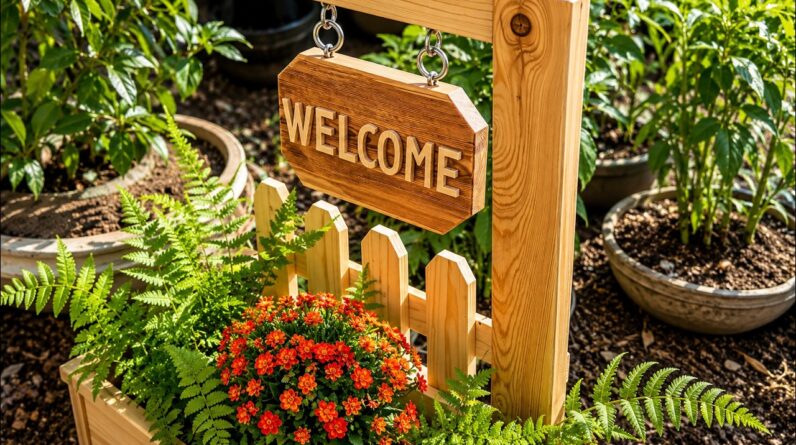 Simple Woodworking Ideas For Beginners // Rustic Ideas For Your Garden
