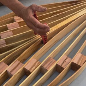 The idea For Wood Art // I Drew A Curve With My Excellent Wood Bending Skills