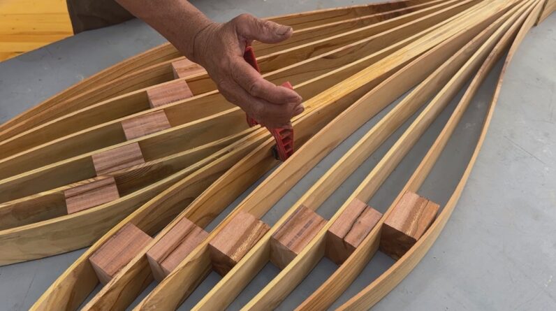 The idea For Wood Art // I Drew A Curve With My Excellent Wood Bending Skills