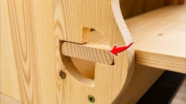 Creative DIY Ideas With Recycled Wood // Storage Box With A Unique Opening And Closing Mechanism