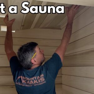 I Built a Sauna - DIY Free Standing Basement SAUNA KIT