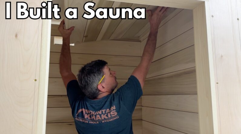 I Built a Sauna - DIY Free Standing Basement SAUNA KIT