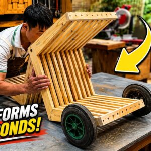 Ideas For Inventing And Creating Smart Furniture // A Very Useful Chair You May Not Know About