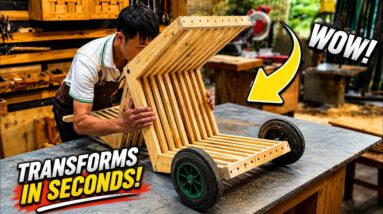 Ideas For Inventing And Creating Smart Furniture // A Very Useful Chair You May Not Know About