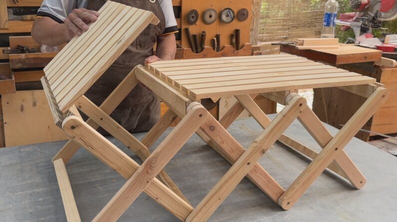 Creative And Useful Woodworking Project // How To Make A Shelf That Can Transform Into A Table