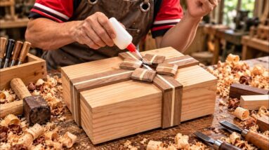A Carpenter’s Crazy Idea! Turning Ordinary Wood Into A Luxury Gift Box