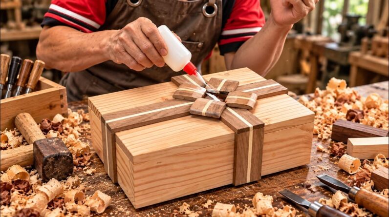 A Carpenter’s Crazy Idea! Turning Ordinary Wood Into A Luxury Gift Box
