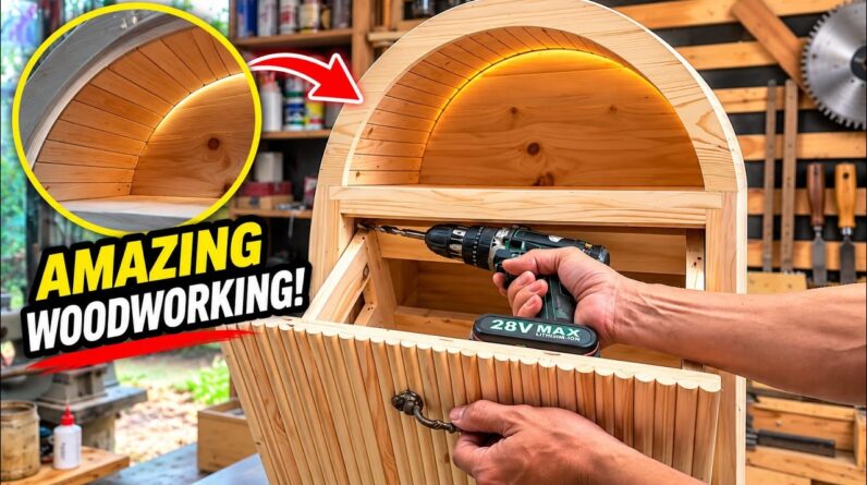 The Best Way To Use Recycled Pallet Wood // How To Make A Cabinet With Unexpected Functionality