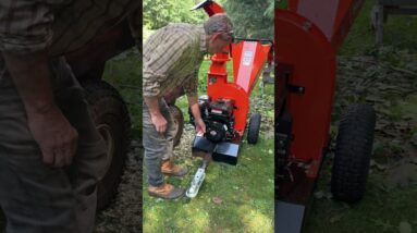 How to start the 15 HP SuperHandy 4-Inch Tow-Behind Wood Chipper