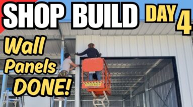 Shop Built from a Kit - Siding Done in a Day!