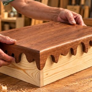 Woodworking Magic! Making a Wooden Box With a Melted Chocolate Design